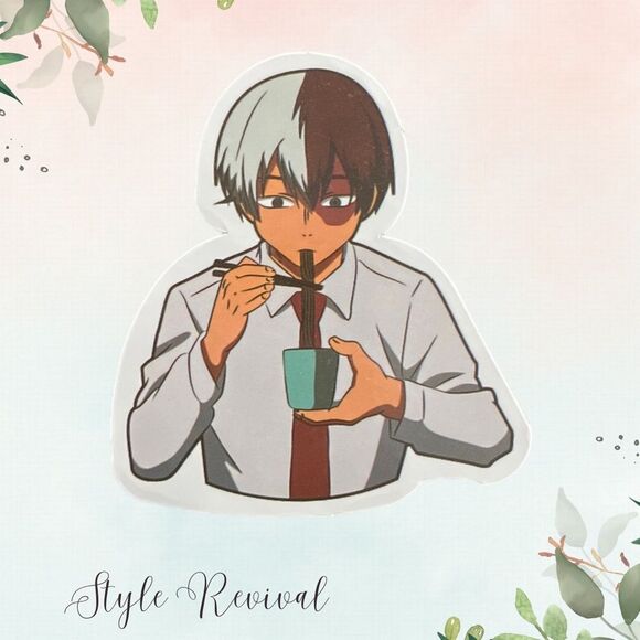 🎉 10/$10 Stickers - Shoto Todoroki My Sheri Academia Anime Manga - Waterproof - Picture 2 of 2